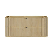 Mobile sottolavabo KORI 120 cm in rovere chiaro – 2 cassetti – sospeso