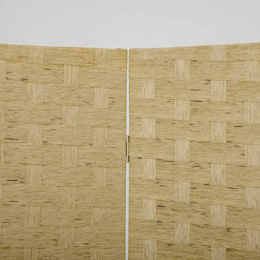 Paravento a 4 Ante in Legno Pieghevole ¨C zephmum ¨C Marrone 170x140cm