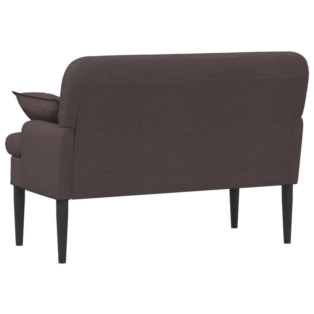 Loveseat con bottoni imbottiti Marrone Scuro 111 x 68 x 80 cm 42041800