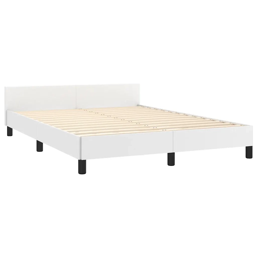 Giroletto con Testiera senza Materasso Bianco 140x190 cm 347496