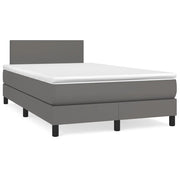 Giroletto Molle con Materasso e LED Grigio 120x190cm Similpelle 3270127