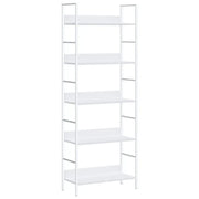 Libreria a 5 Ripiani Bianca 60x27,6x158,5 cm in Truciolato cod mxl 7539