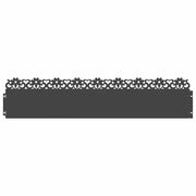 Bordure per prato 30 pz Nero 103 x 0,05 x 22 cm Acciaio CFW9227805