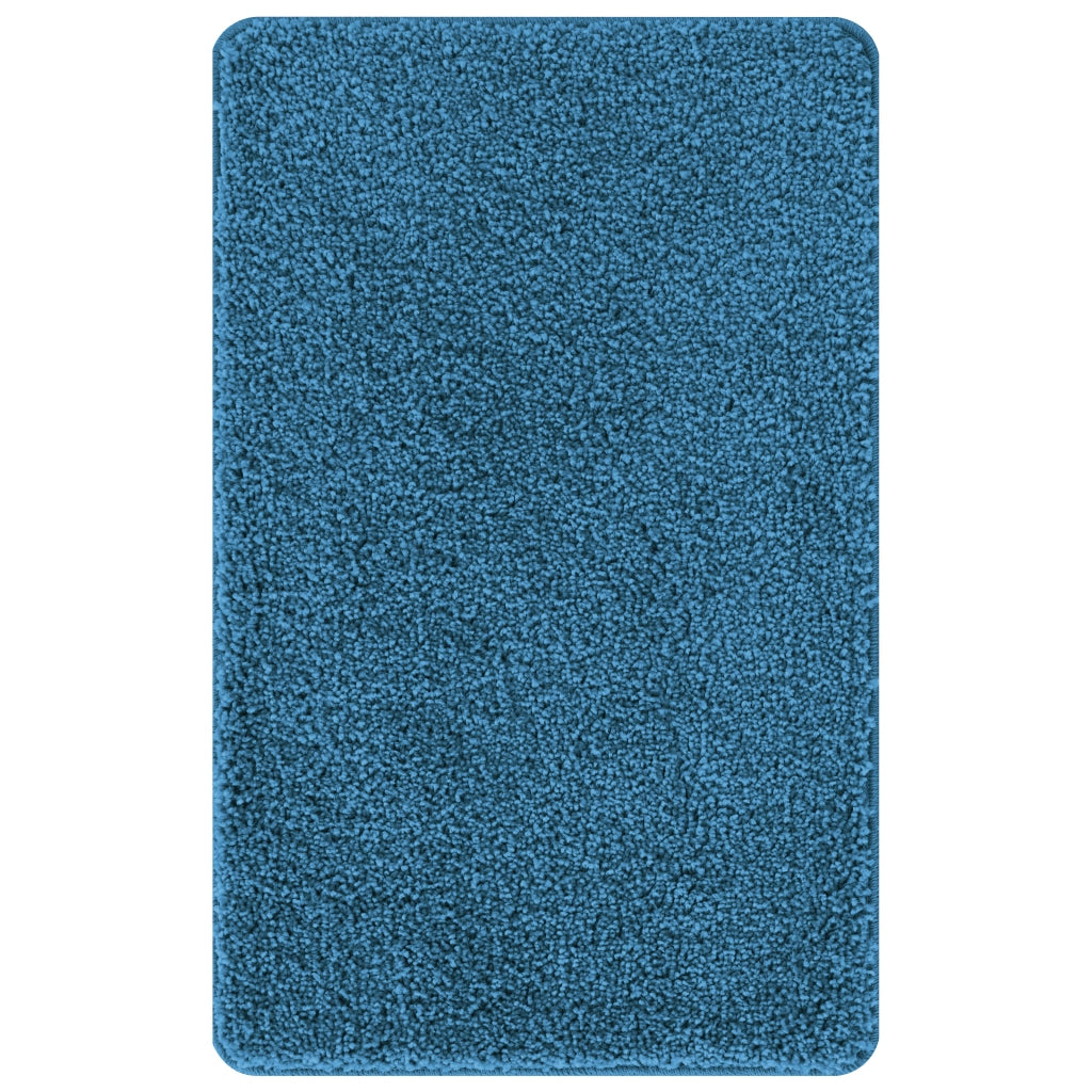Set di 3 tappetini da bagno vitaXL Blu in Polipropilene Antiscivolo