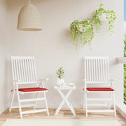 Cuscini per Sedia 2 pz Rossi 50x50x4 cm in Tessuto Oxford