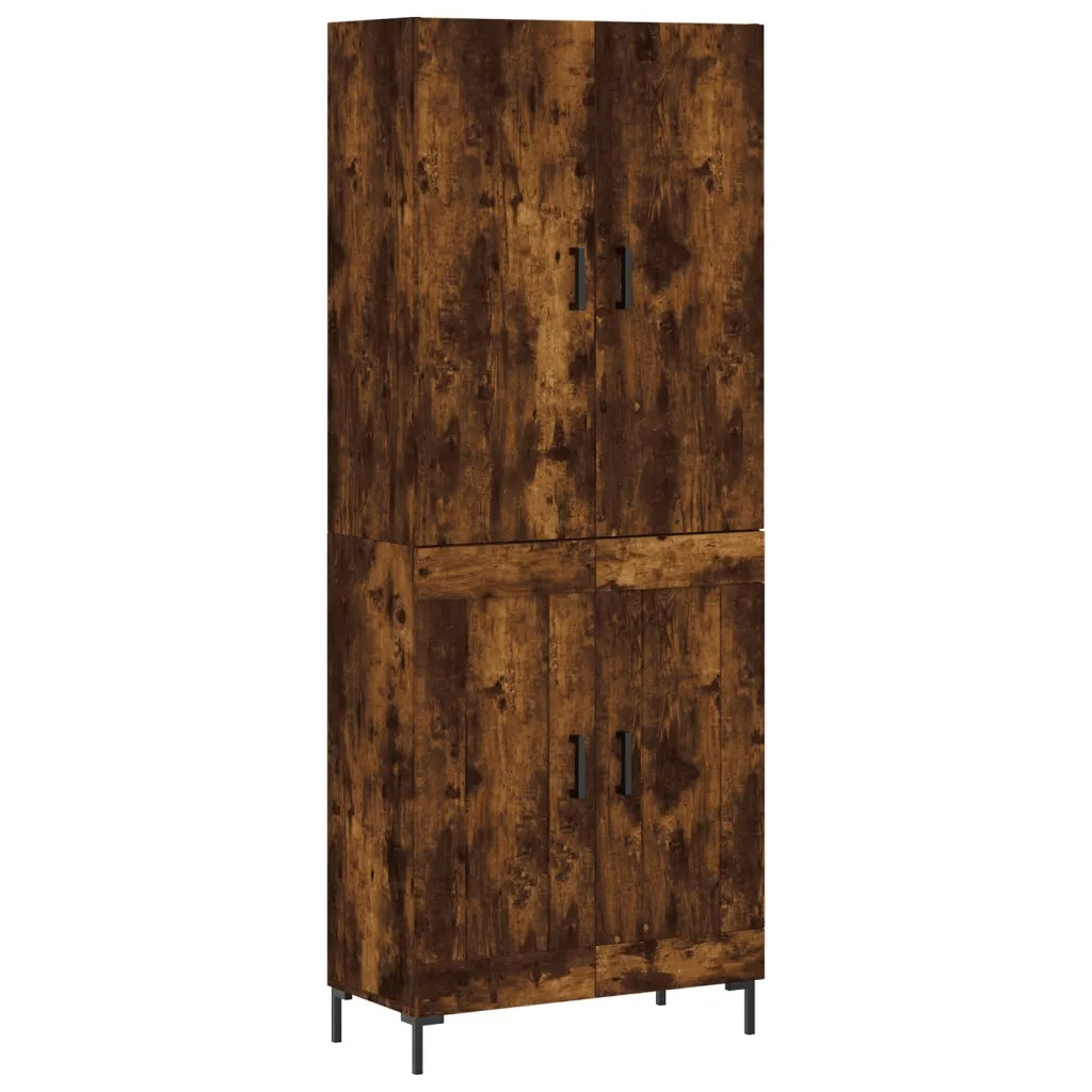 Credenza Rovere Fumo  69,5x34x180 cm in Legno Multistrato 3195792