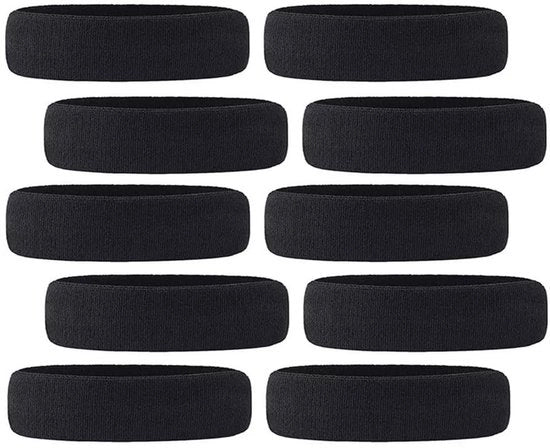Set di 10 fasciature per capelli - Fasciatura per capelli - Fasciatura per sport - Fascia per capelli - Materiale bady - Adattabile e elastico