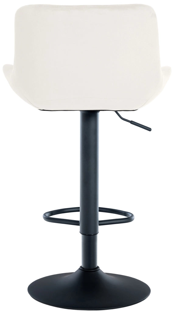 Set di 2 sgabelli da bar Tover crema,Velluto