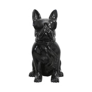 Scultura Bulldog Francese con Occhiali da Sole Nera
