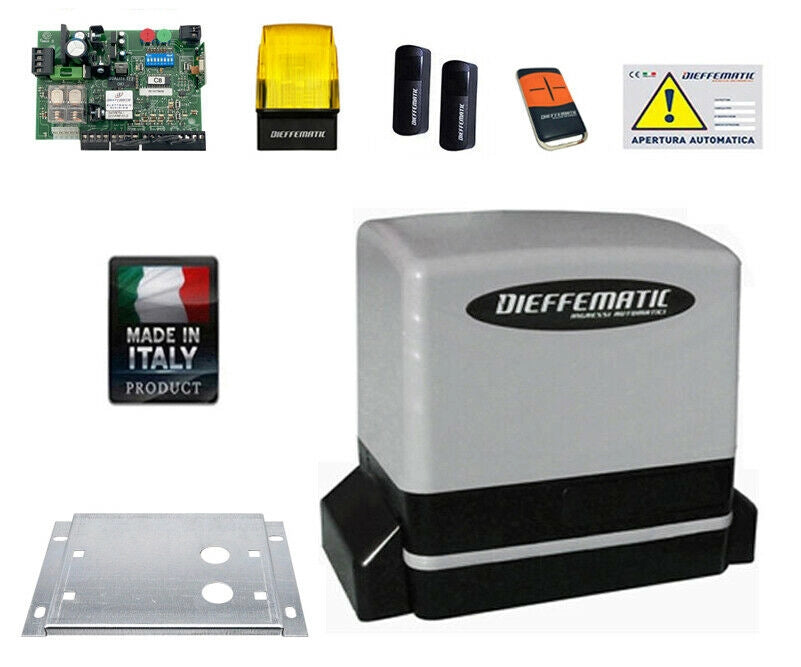 KIT AUTOMATISMO CANCELLO ANTA SCORREVOLE AUTOMATICO 24 V 24V 600KG USO INTENSIVO