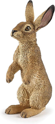 PAPO 50202 - Statuetta con lepre in piedi e regno, multicolore,Eta 3+
