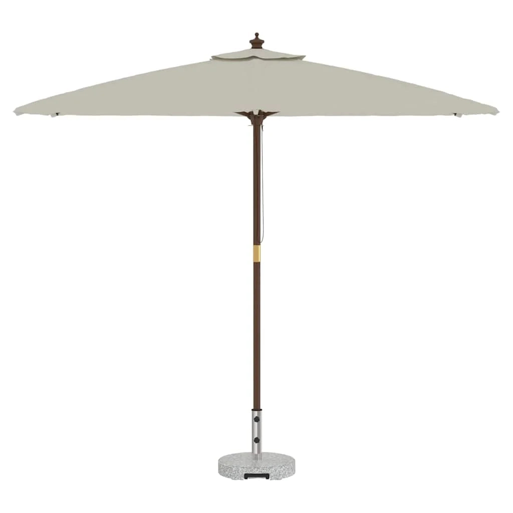 Base per ombrellone dal design moderno con ruote 45 x 45 x 37,5 cm in granito grigio 02_0058508