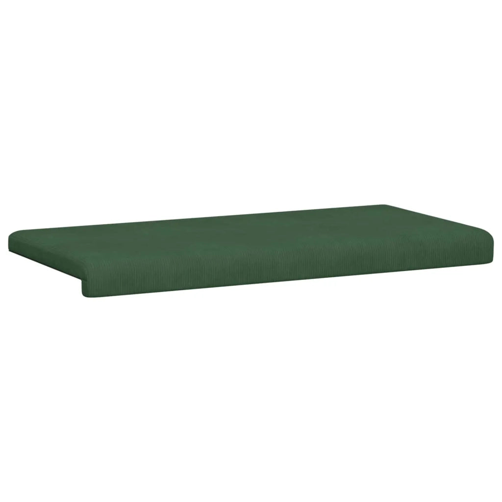 Cuscino per panchina corduroy Verde Scuro Profondità 35 cm 42043294