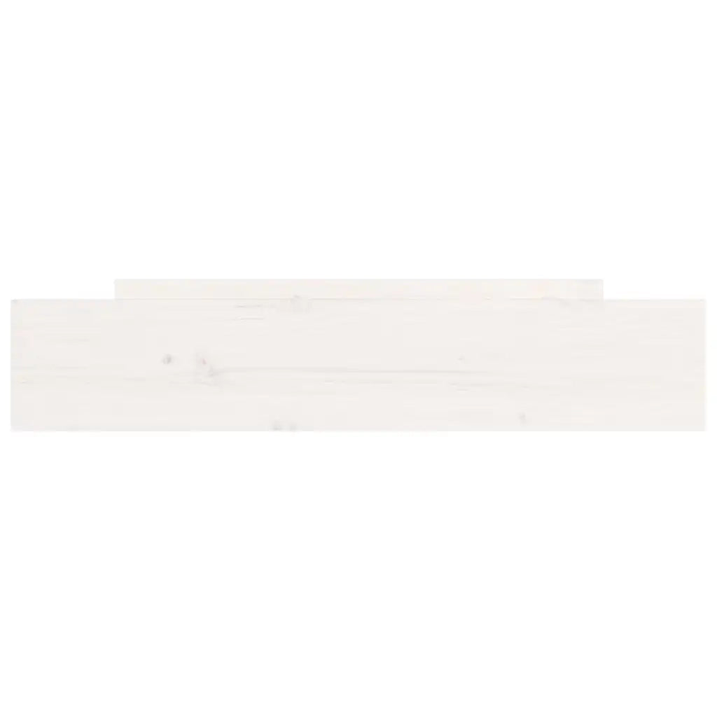 Cassettoni da Letto 2 pz Bianchi in Legno Massello di Pino 814985