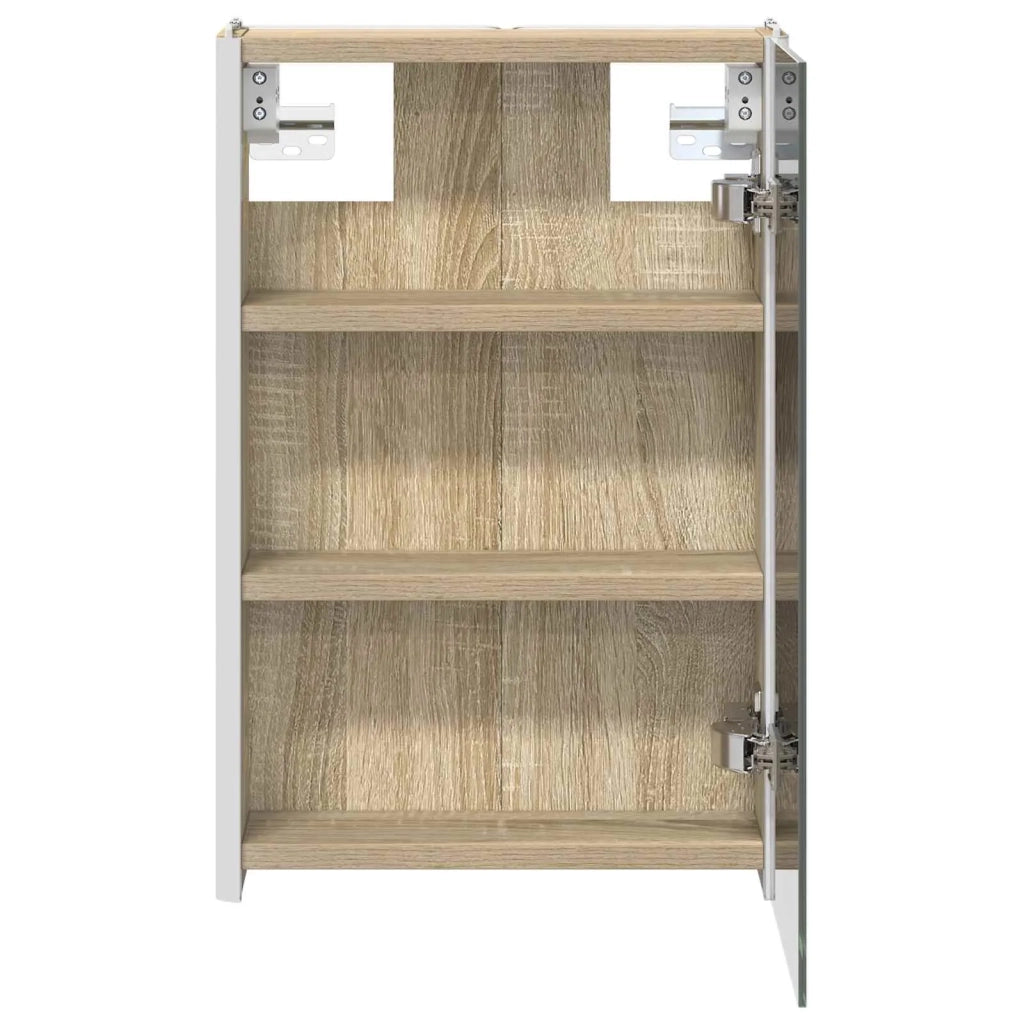 Mobiletto per specchio da bagno Rovere Sonoma 33 x 11,5 x 50 cm 889217