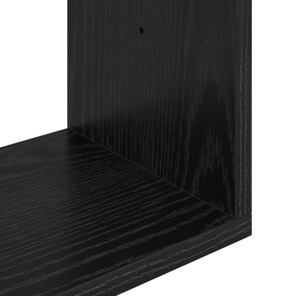 Scaffale da parete A parete Rovere Nero 95 x 20 x 69,5 cm 8012141