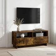 Supporto TV 90 x 34,5 x 40 cm Rovere Fumo Legno ingegnerizzato 8011473
