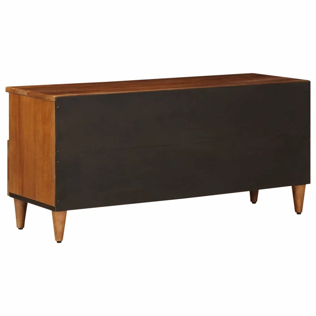 Mobile TV Noce 100 x 33 x 46 cm Legno di mango massello 4018242