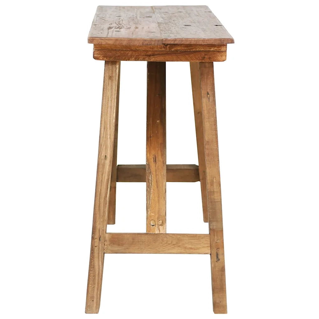 Tavolo Consolle 130x40x80 cm in Legno di Recupero Misto 283916