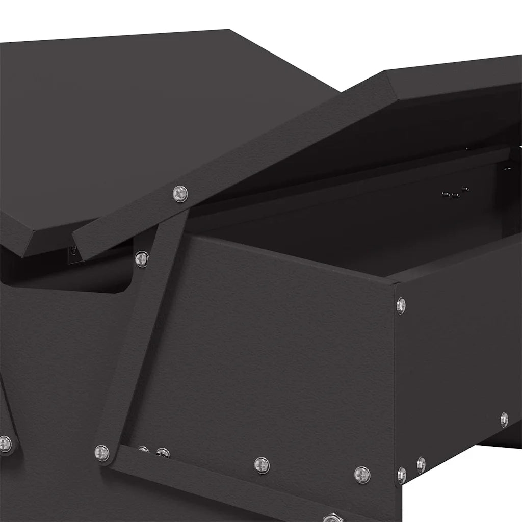 Mangiatore a Pedale per Pollo Nero 75 x 53 x 20,5 cm CFW2994317