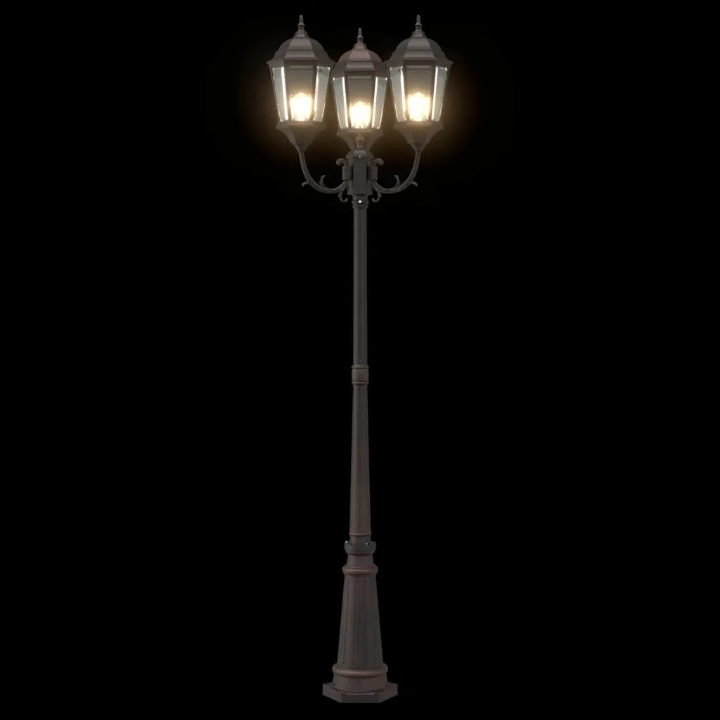 Luce da Giardino Bronzo 61 x 53 x 235 cm Alluminio e vetro CFW5200311