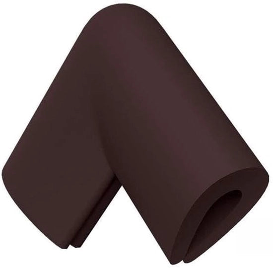 10 pezzi di protezione angolare per vetrina a forma di U, protezione angolare per vetrina a forma piatta, protezione angolare per tavolo a forma di vetrina, idonea per bambini e bambini, 6*6*3,5cm, spessore 1,2cm, colore marrone.