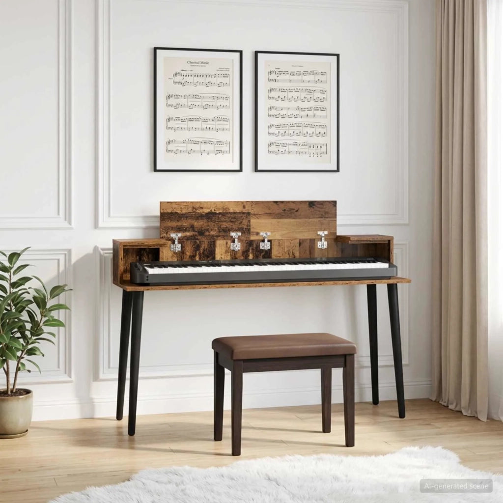 Scrivania studio Legno antico 130 x 36 x 19,5 cm 8006706