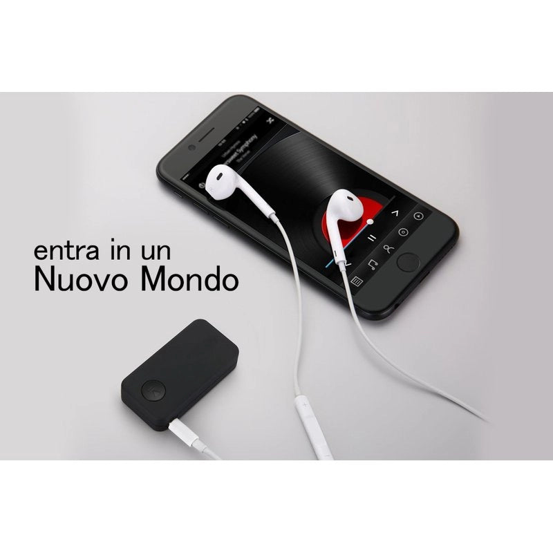 Ricevitore Bluetooth 4.1 Adattatore Wireless Audio Portatile con Microfono Stereo Auto Casa con 3,5 mm AUX