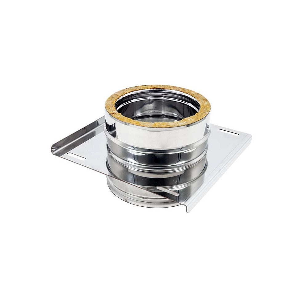 Piastra intermedia inox doppia parete di 180 - de 230 mm