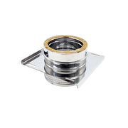 Piastra intermedia inox doppia parete di 180 - de 230 mm