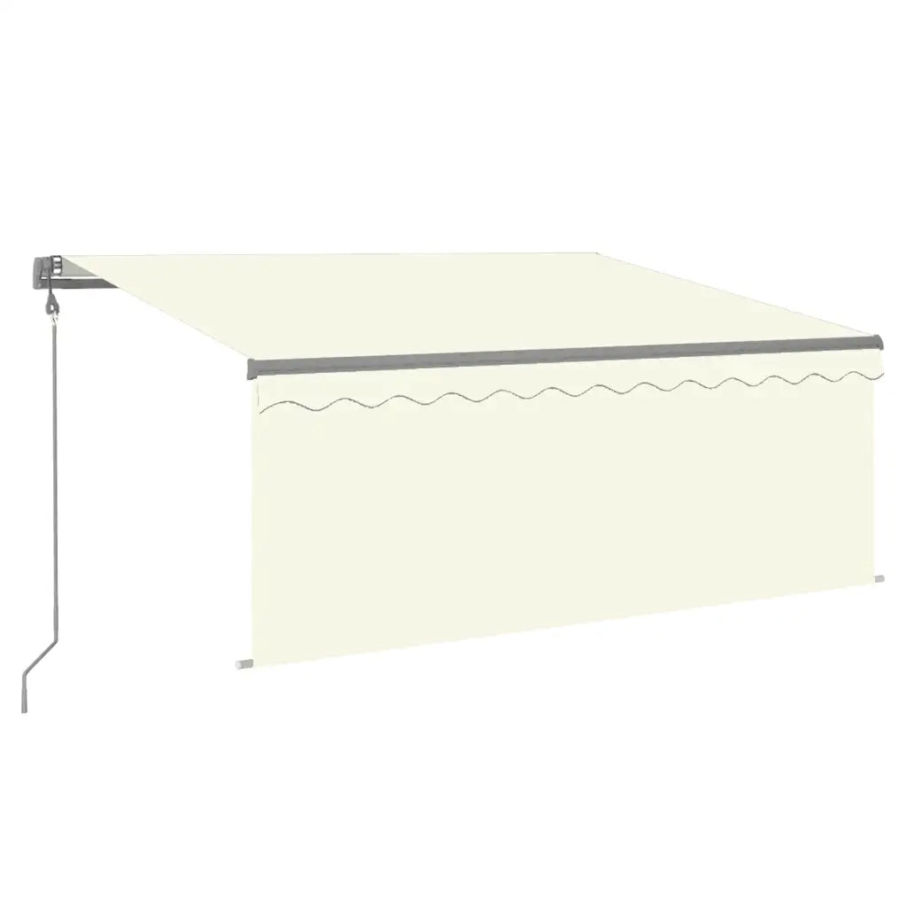 Tenda Automatica con Parasole LED e Sensore Vento 3x2,5m Crema 3069392