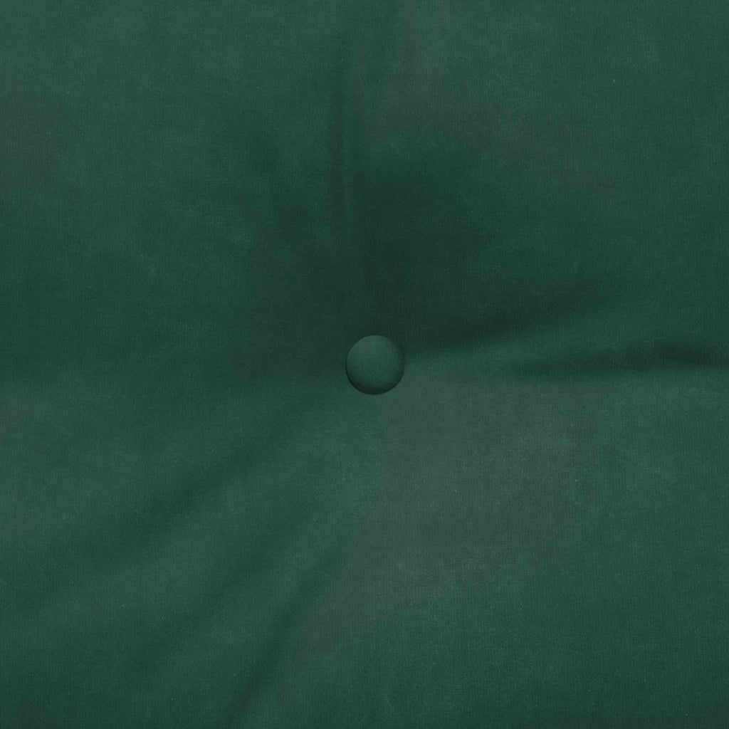 Cuscino per Schiena | Cuscino dorsale Verde Scuro 100 x 24 x 50 cm Velluto