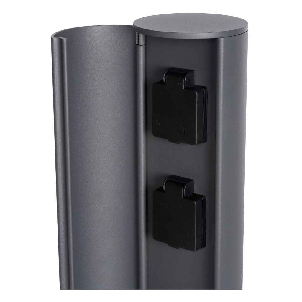 Lucide POWERPOINT colonnina presa 2x2000W IP44 antracite