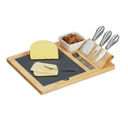 Tavolo da formaggio - con piatto per formaggio - set di 3 forchette da formaggio - 4 forchette da servizio - ciotola