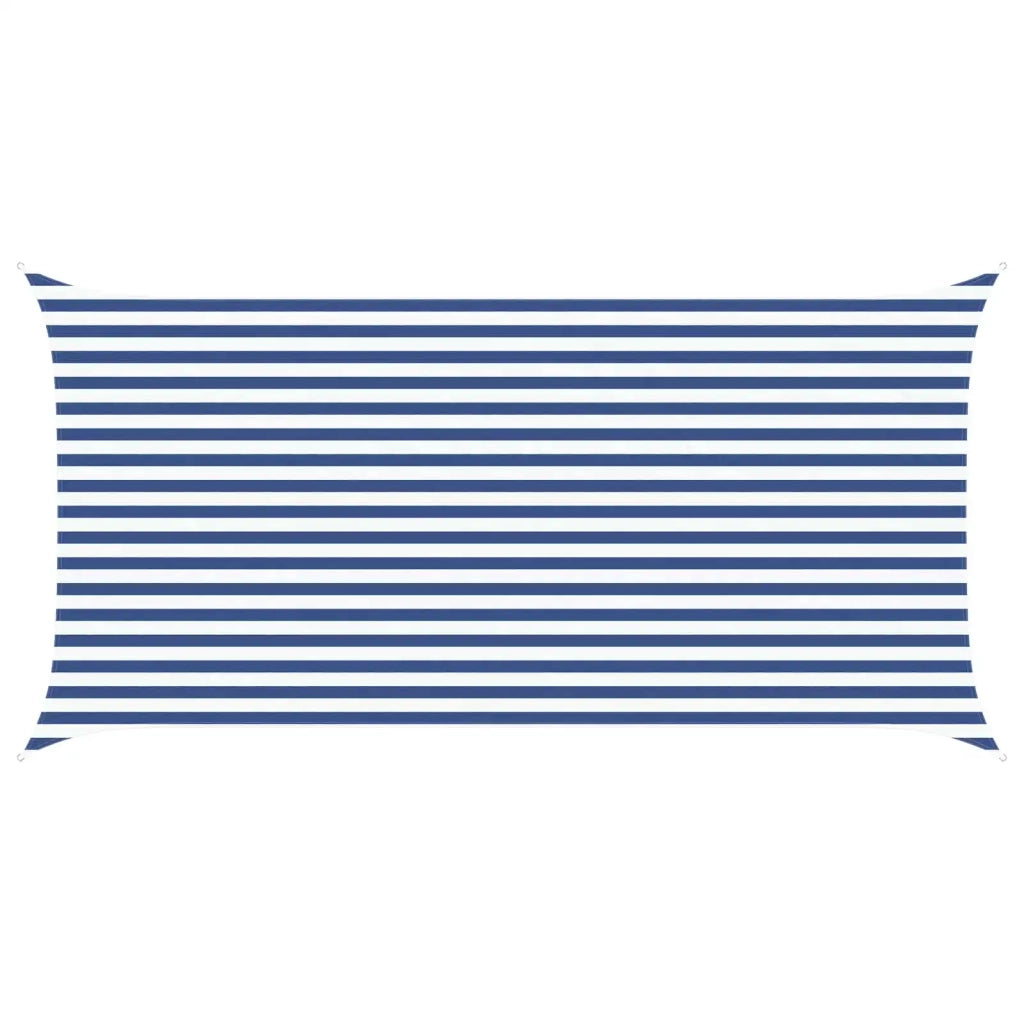 Vela da ombra solare Blu e Bianco 5 x 2,5 m 42031095