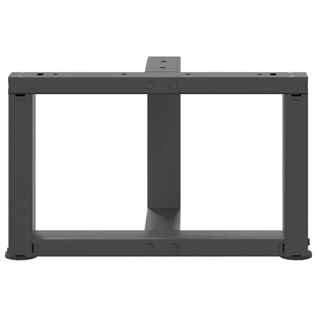 vidaXL Gambe per Tavolino da Caffè a Forma di T 2 pz Antracite 40x25x(30-31) cm Acciaio