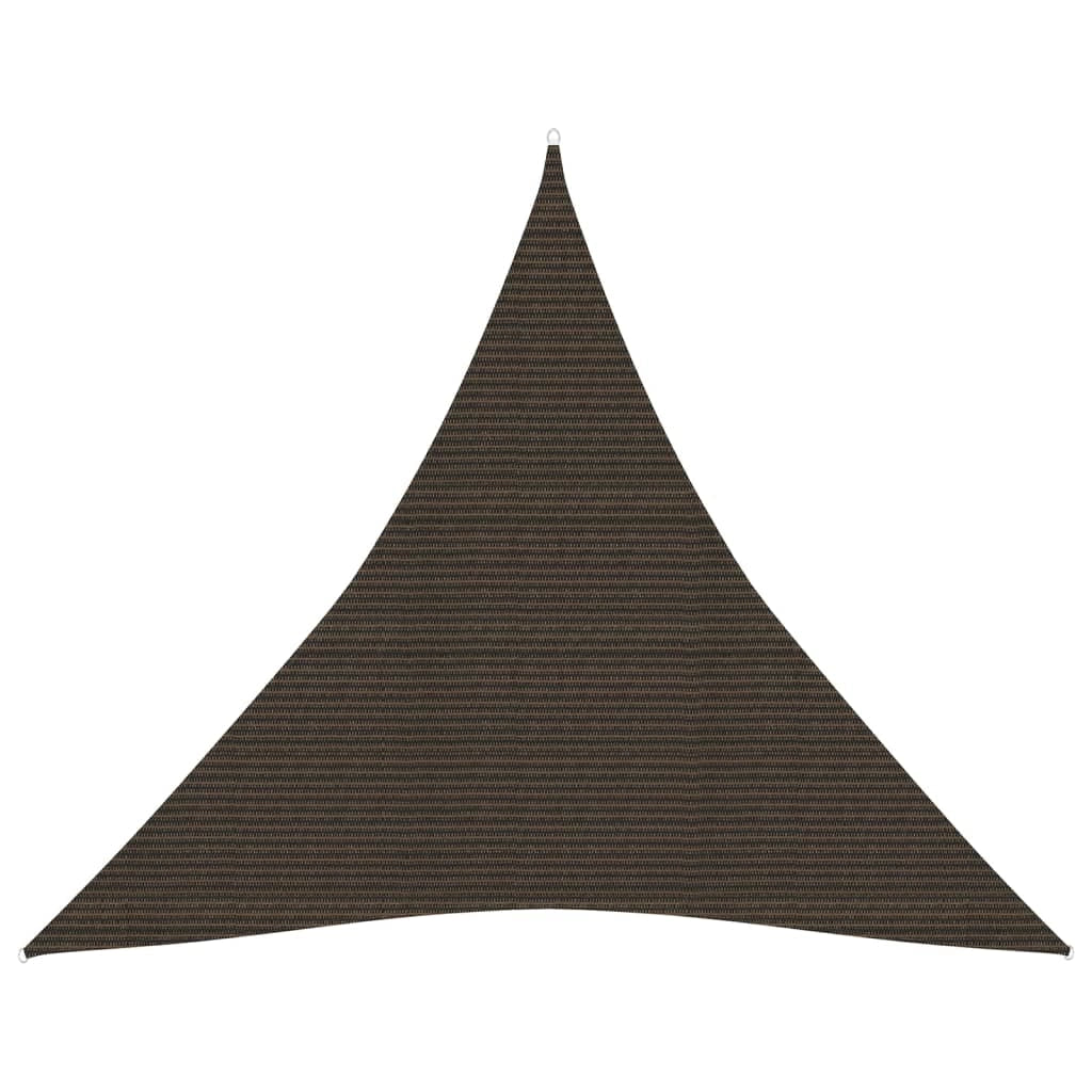 Vela ombreggiante/ombrellone HDPE 160 g/m² 3,6 x 3,6 x 3,6 m marrone 02_0009150