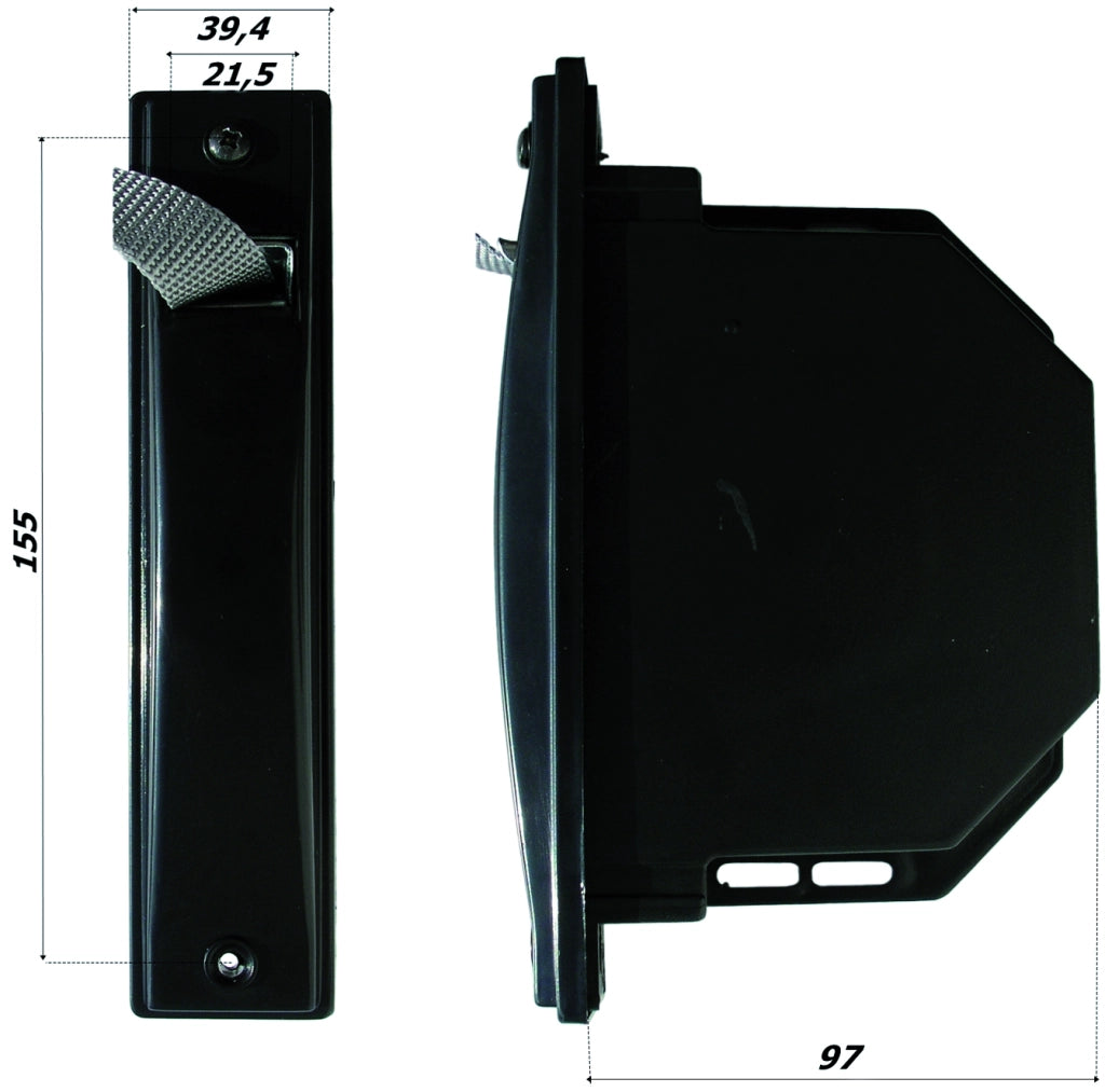 AVVOLGITORE SEMINCASSO COMPLETO Cintino mm. 20 mt. 5,5 (interasse fori mm. 155)