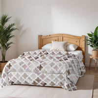 Trapunta Invernale Matrimoniale Stampata in Microfibra 200gr Double Face Florence