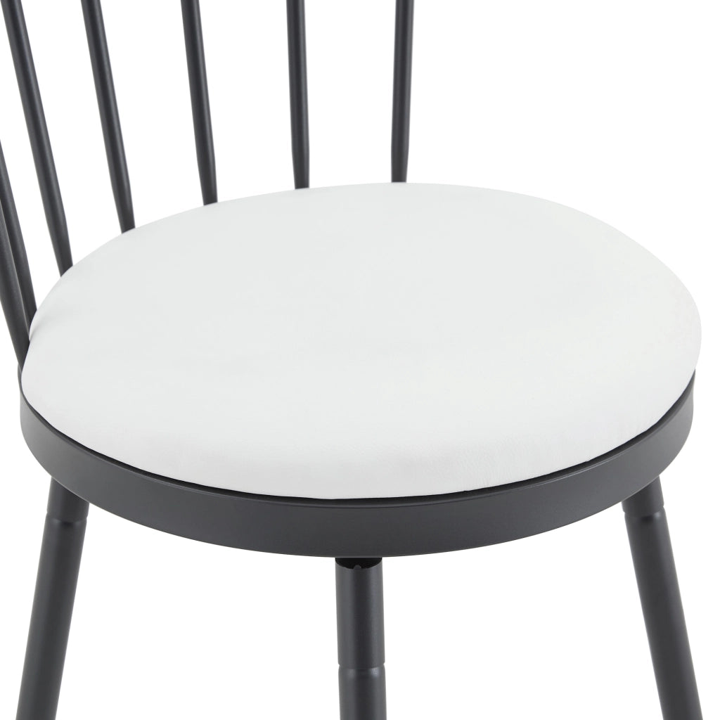 SGABELLO DA BAR Schienale Windsor 73 x 45,5 x 45 cm Bianco PU