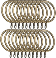 Giradischi in Acciaio - 20 pezzi - 45 mm di diametro interno - In Acciaio Antico - Decorativi - Resistenti e Stabili - Maniglie per Tende