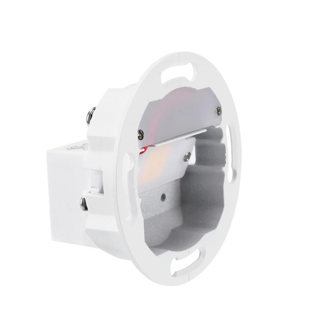 Faretto segnapassi LED incasso 4W 3000K dimmerabile luce per interni scale gradini ingresso Tondo Nero 230V