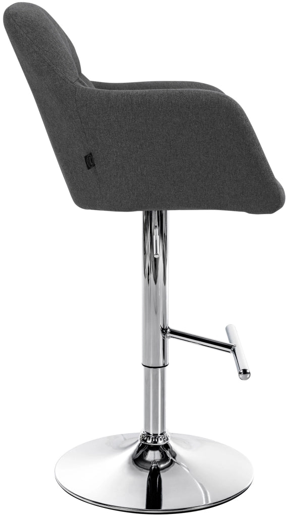 Barhocker Natoma Stoff chrom
