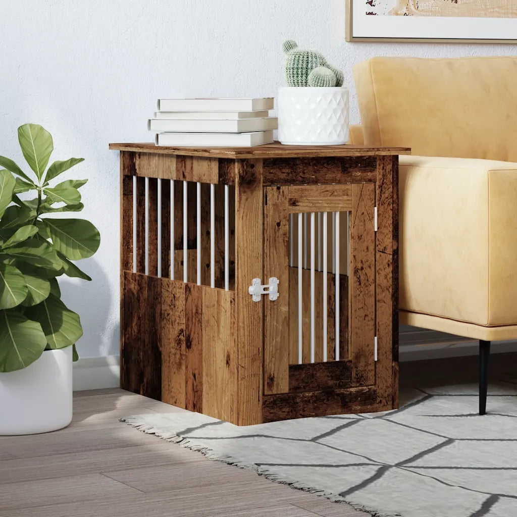 Gabbia Cani da Arredamento Legno Antico Legno Multistrato CFW3705578