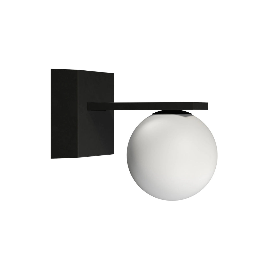 Sphere Wall 9W Applique LED da esterno 3000K Nero Opaco - Faretto sferico 360° con elevato comfort visivo e CRI>90 - Beneito & Faure