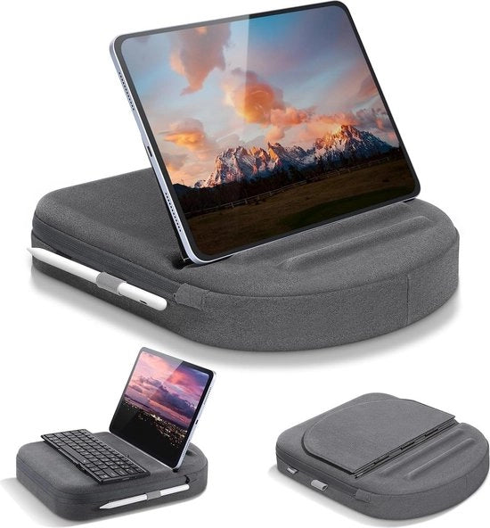 Supporto per Tablet con Angoli di Visione Regolabili - Registretto per iPad Pro 11/10.9/10.2 - Fino a 11" Grigio