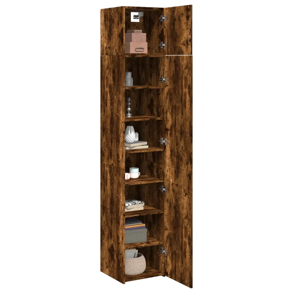 Mobile Sottile Rovere Fumo 40x42,5x225 cm in Truciolato 3281277