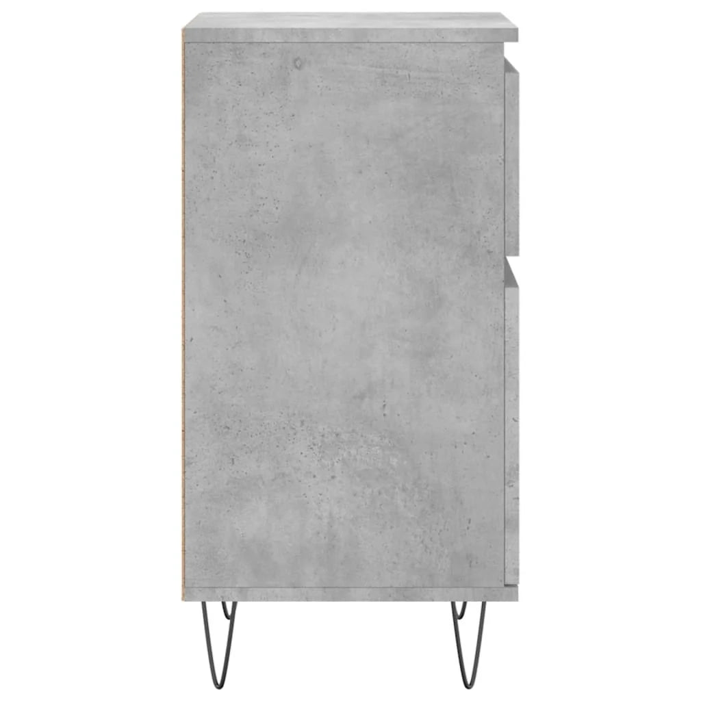 Buffet credenza cassettiera armadio mobile contenitore organizer per cucina soggiorno salotti set da 2 40 x 35 x 70 cm legno ingegnerizzato grigio 02_0036847