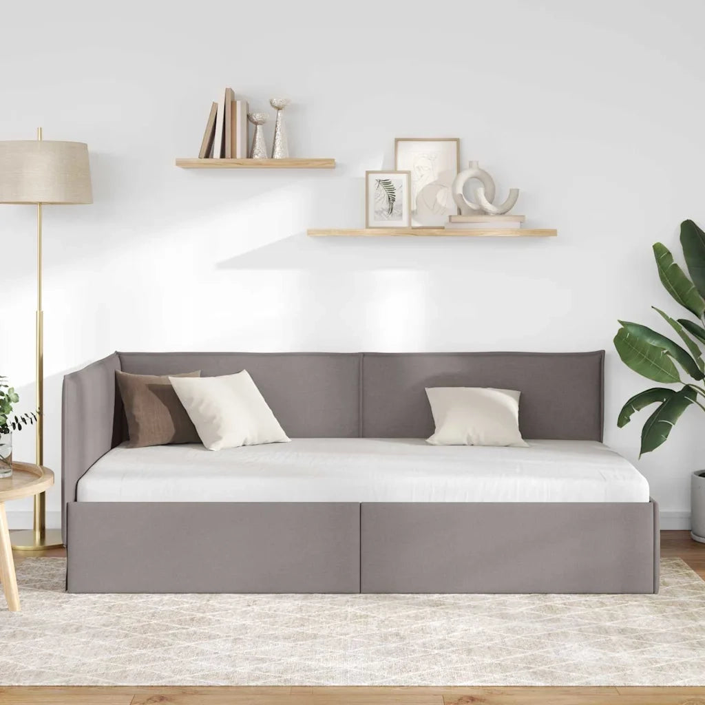 Cornice del letto ad angolo Talpa 100 x 200 cm Tessuto 42016476