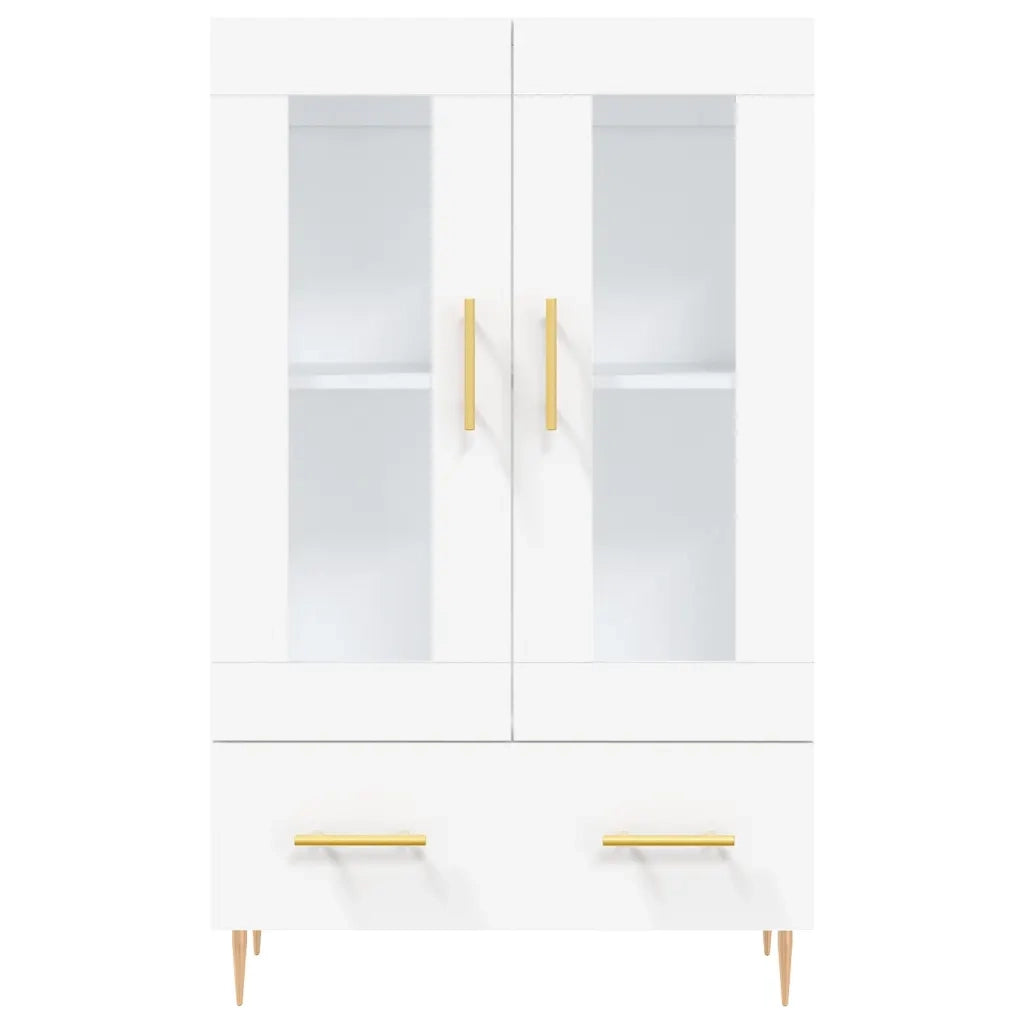 Credenza | Madia | Buffet da pranzo | Armadio da pranzo Bianca 69,5x31x115 cm in Legno Multistrato